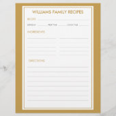 ハウンドストゥース ファミリー ネーム レシピ インサート (裏面)