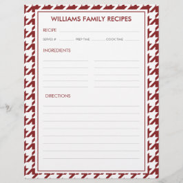 ハウンドストゥース ファミリー ネーム レシピ インサート