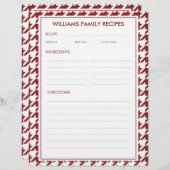 ハウンドストゥース ファミリー ネーム レシピ インサート (正面/裏面)