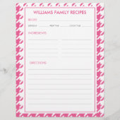 ハウンドストゥース 家族名 レシピ 挿入カード (裏面)