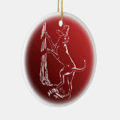 ハウンドッグオーナメントカスタム狩りドッグデコレーション セラミックオーナメント (右)