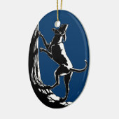 ハウンドッグオーナメントカスタム狩りドッグデコレーション セラミックオーナメント (左)