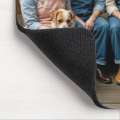 ハウンドッグファミリーポートレートオンザポーチ マウスパッド (コーナー)