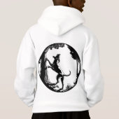 ハウンドッグフード付きスウェットシャツキッドの狩りドッグフード付きシャツ (裏面)