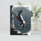 ハウンドッグ招待状パーソナライズ狩りドッグカード 招待状 (スタンド正面)