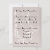 ハウンドッグ招待状パーソナライズ狩りドッグカード 招待状 (裏面)