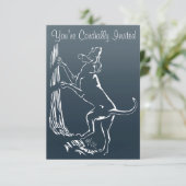 ハウンドッグ招待状パーソナライズ狩りドッグカード 招待状 (スタンド正面)