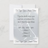 ハウンドッグ招待状パーソナライズ狩りドッグカード 招待状 (裏面)