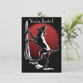 ハウンドッグ招待状パーソナライズ狩りドッグカード 招待状 (スタンド正面)