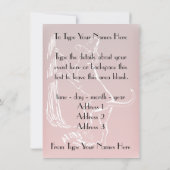 ハウンドッグ招待状パーソナライズ狩りドッグカード 招待状 (裏面)