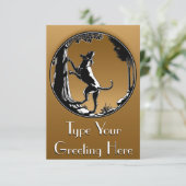 ハウンドッグ招待状パーソナライズ狩りドッグカード 招待状 (スタンド正面)