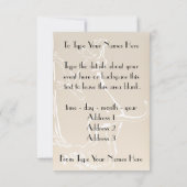 ハウンドッグ招待状パーソナライズ狩りドッグカード 招待状 (裏面)