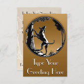 ハウンドッグ招待状パーソナライズ狩りドッグカード 招待状 (正面/裏面)