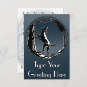 ハウンドッグ招待状パーソナライズ狩りドッグカード 招待状 (正面/裏面)