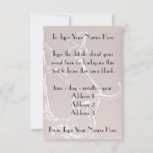 ハウンドッグ招待状パーソナライズ狩りドッグカード 招待状 (裏面)