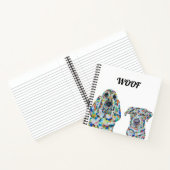 ハウンドッグ&ラブラドールスクエアノート ノートブック (内部)