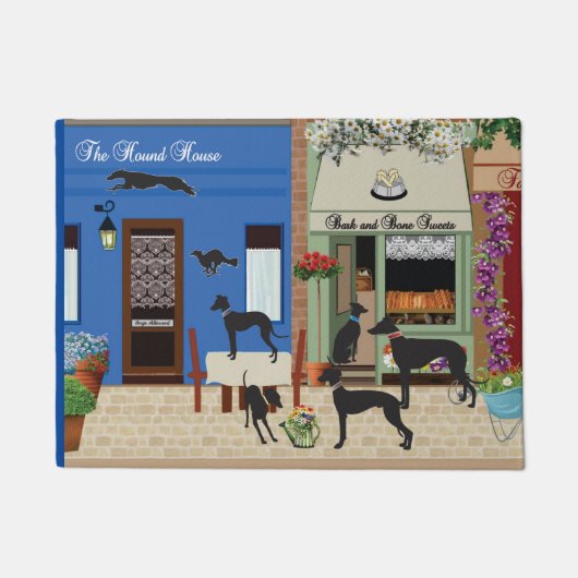 ハウンドデイアウト – v2 lg ドアマット (正面)