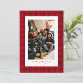 ハウンドトゥースのクリスマス写真カード シーズンカード (スタンド正面)