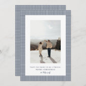 ハウンドトゥースのピーコートのフレーム写真 シーズンカード (正面/裏面)