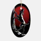 ハウンドドッグのオーナメントのカスタムな猟犬の装飾 セラミックオーナメント (右)