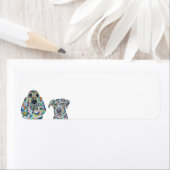 ハウンドドッグアンドラブラドール差出人住所ラベル ラベル (インサイチュ)