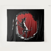 ハウンドドッグアートタペストリー狩りドッグラバータペストリー タペストリー (正面(横))