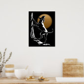 ハウンドドッグアートポスター狩りドッグプリントポスターSm ポスター (キッチン)