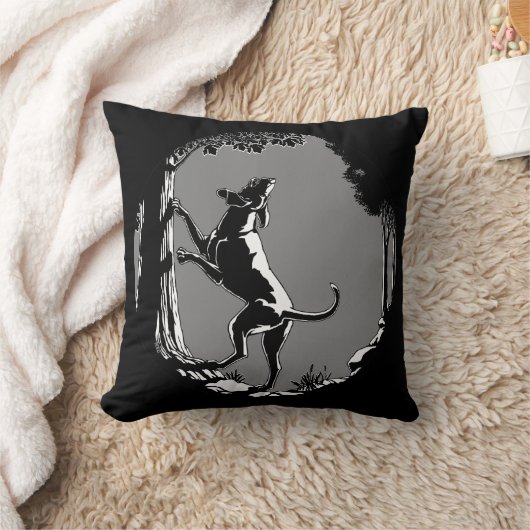 ハウンドドッグアート装飾用クッション狩りドッグピロー クッション (ブランケット)