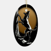 ハウンドドッグオーナメントカスタム狩りドッグデコレーション セラミックオーナメント (右)