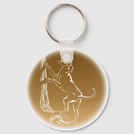 ハウンドドッグキーチェーン狩りドッグ恋人キーホルダー キーホルダー (正面)