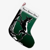ハウンドドッグクリスマスストッキングドッグラバーストッキング ラージクリスマスストッキング (正面 (吊り時))