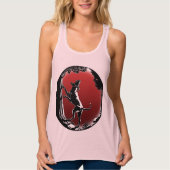 ハウンドドッグタンクトップシャツウィメンズ狩りドッグシャツ タンクトップ (正面)