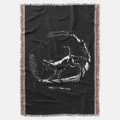 ハウンドドッグブランケット狩りドッグアートブランケット スローブランケット (正面縦)