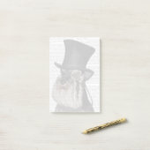 ハウンドフォーマル・ハット・シュナウザー ポストイット (デスク上)