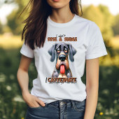 ハウンドユーモアのある:おもしろい犬タイポグラフィTシャツ Tシャツ