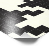 ハウンド歯のピクセルテクスチャ フォトプリント (角)