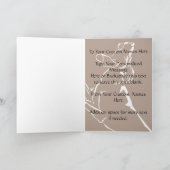 ハウンド犬のカードパーソナライズされたドッグアート挨拶カード カード (内部)