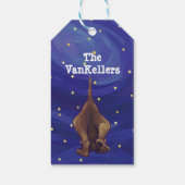 ハウンド犬クリスマスギフトタグ ギフトタグ (裏面)