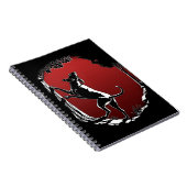 ハウンド犬ノート犬の日記の本 ノートブック (右側)