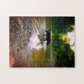 ハウンド遊は川の中にいる ジグソーパズル (横)