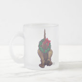 ハウンド・ドッグ・クリスマス フロストグラスマグカップ (左)