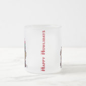 ハウンド・ドッグ・クリスマス フロストグラスマグカップ (中央)