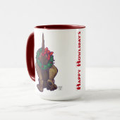 ハウンド・ドッグ・クリスマス マグカップ (正面左)