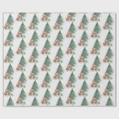 ハウンド・ドッグ・クリスマス ラッピングペーパー (フラット)