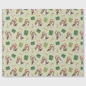 ハウンド・ドッグ・クリスマス ラッピングペーパー (フラット)