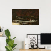 ハウンド&ハンター – ウィンスローホーマーファインアートポスター ポスター (ホームオフィス)