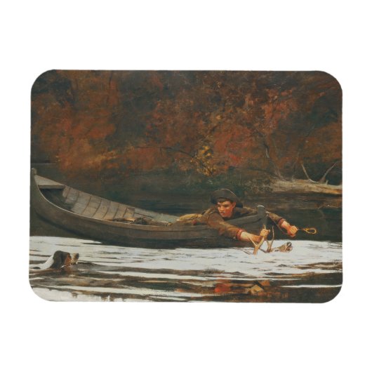 ハウンド&ハンター， 1892 (キャンバス上油) マグネット (横)