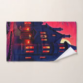 ハウ不気味ス幽霊のよく出るアットデュスクデザイン バスタオルセット (ハンドタオル)