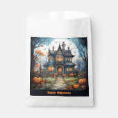 ハウ幽霊のよく出るスジャックオランタンハッピーハローウィン フェイバーバッグ (正面)