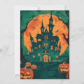 ハウ幽霊のよく出るスジャックオランタンハローウィンパーティ 招待状 (裏面)